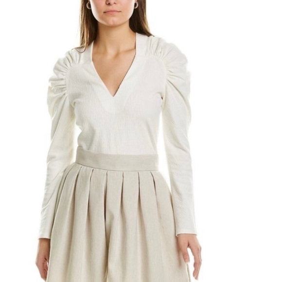 Rebecca Taylor V-Neck Women's Blouse - Picture 1 of 5